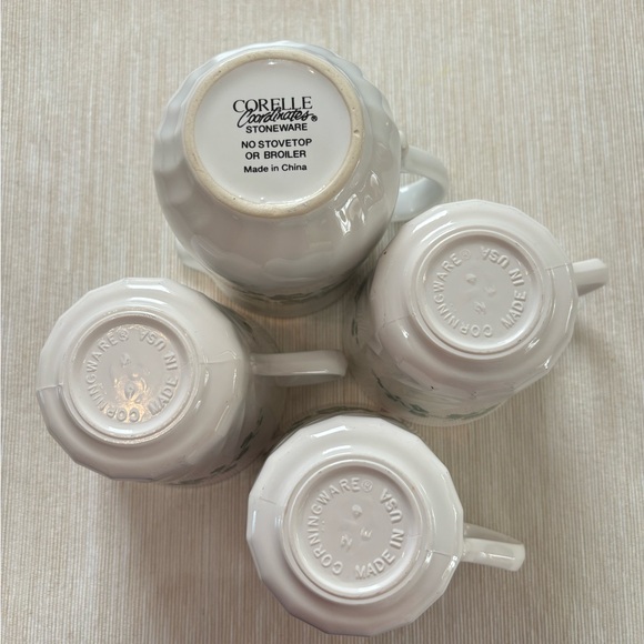 Corelle/Corningware Creamer and Mugs in Callaway Ivy pattern - Picture 3 of 3